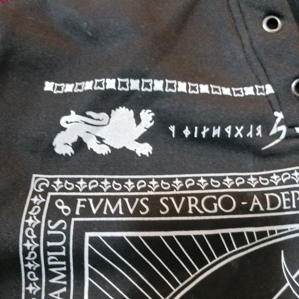 Smoke Rise Hoodie Territory Released Pullover Bl Med Drawstring Star As… - Picture 6 of 12